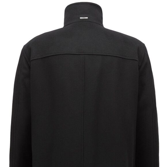 BOSS Cashmere Wool Coxtan8 Coat BLACK - Picture 3 of 6